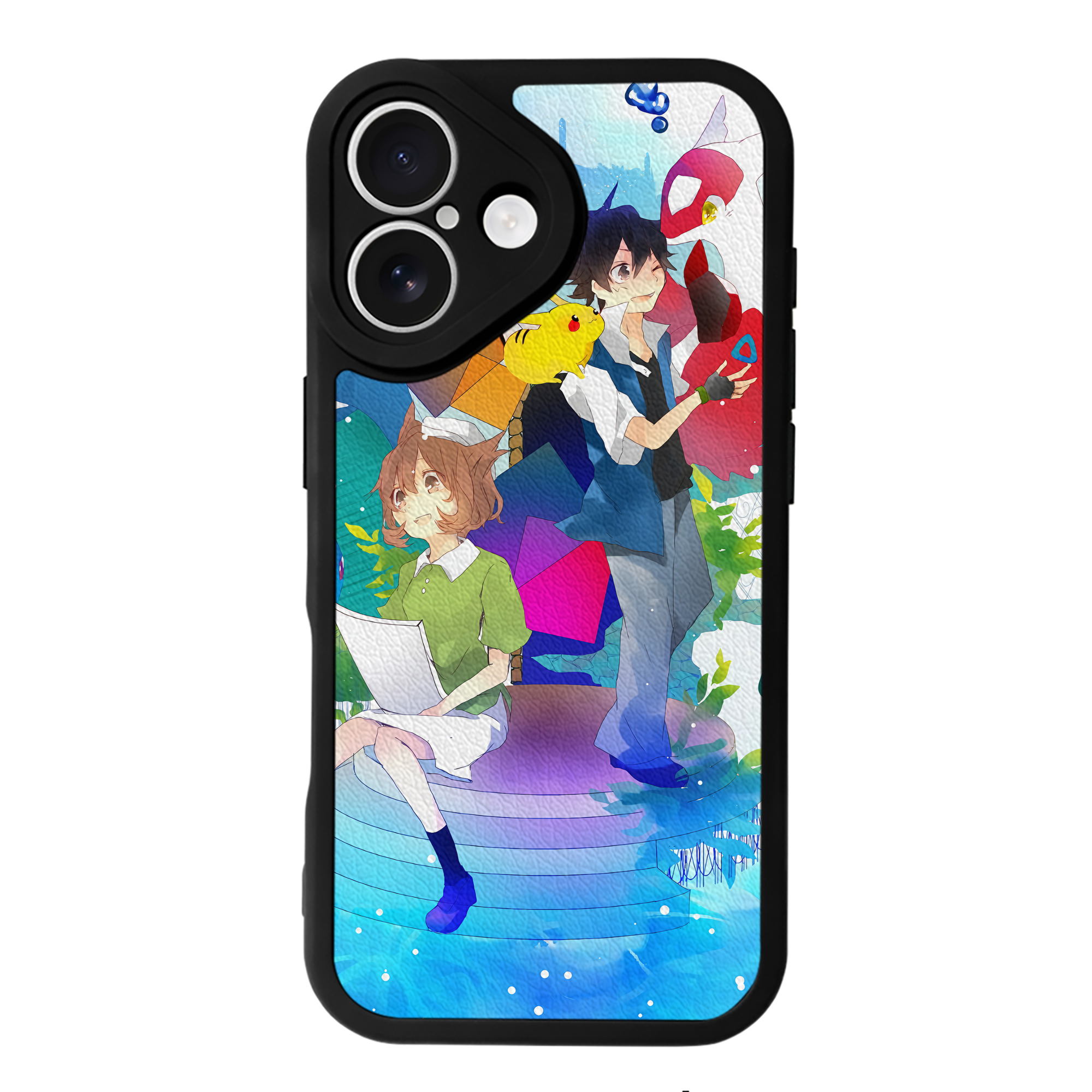 （画像用） ポケットモンスター Pokémon 【iPhone 16シリーズ対応】シリコンスマホケース（レザー調） 材質：シリコン